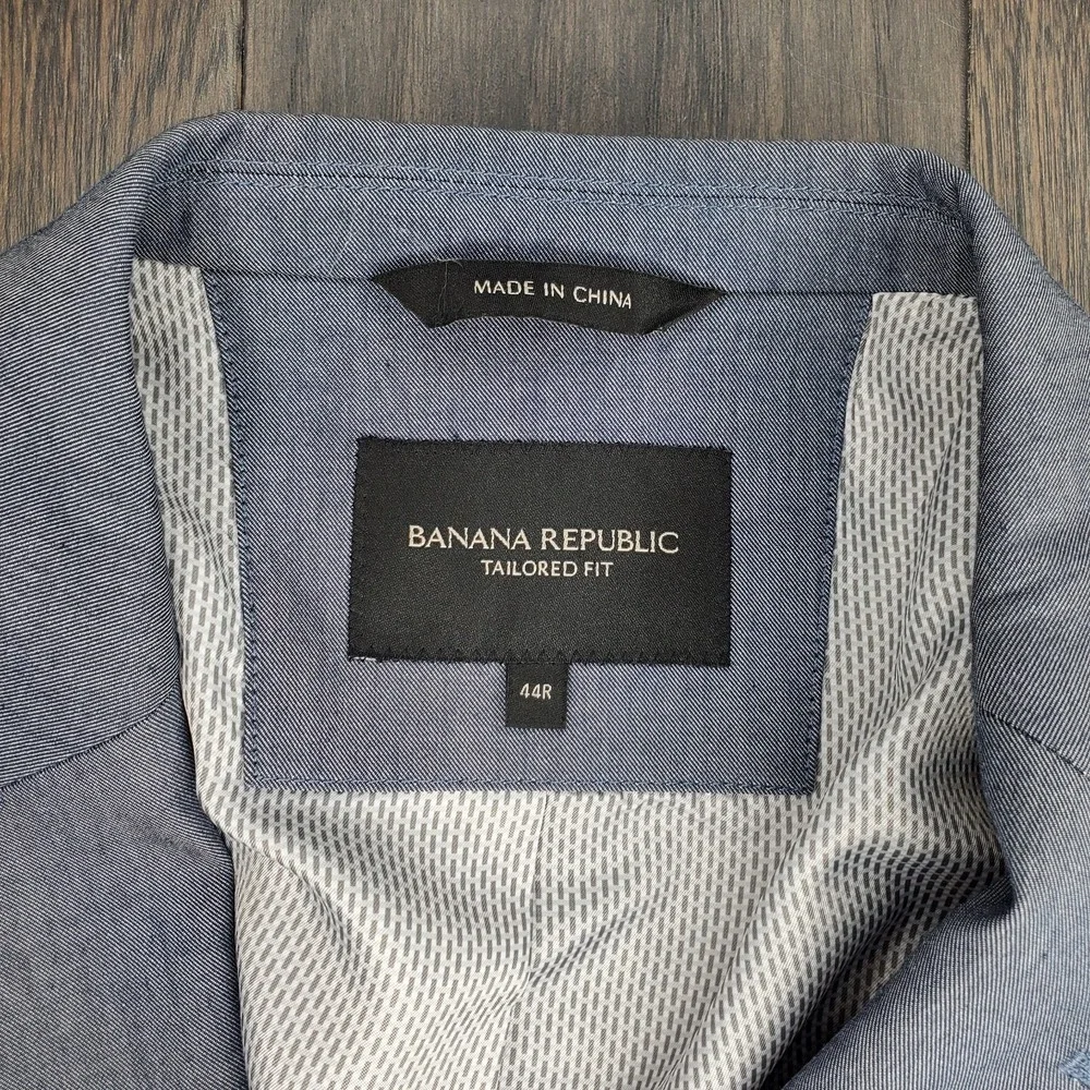 Banana Republic 44R cotton blazer jacket sport suit coat tailored fit